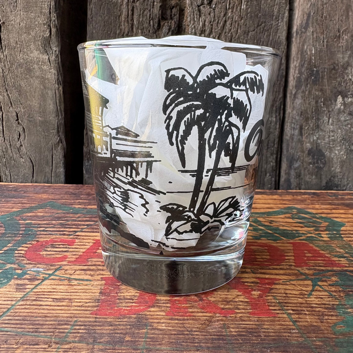 【USA vintage】Tony's on the Pier Souvenir glass