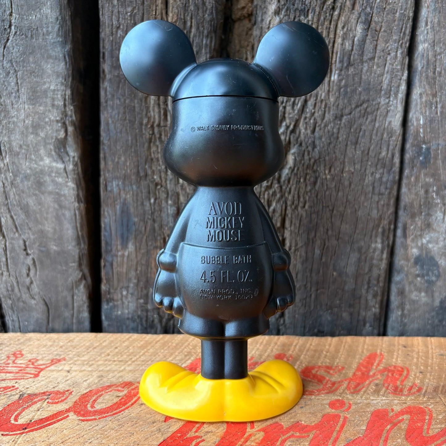【1970s USA vintage】AVON Mickey Mouse Bubble Bath Bottle