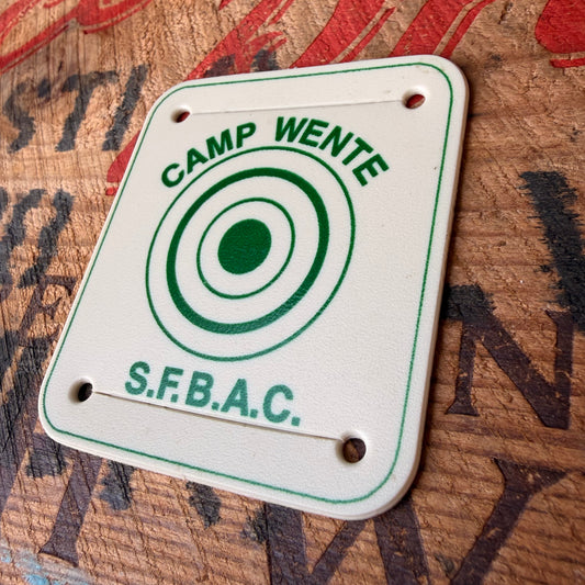【1970s USA vintage】CAMP WENTE S.F.B.A.C. Neckerchief Slide