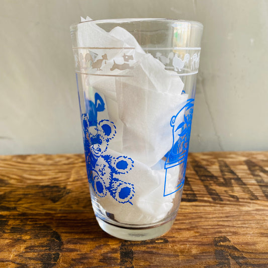 【1950s USA vintage】スワンキースウィッグ グラス 熊と豚