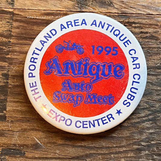 【USA vintage】缶バッジ Antique Auto Swap Meet