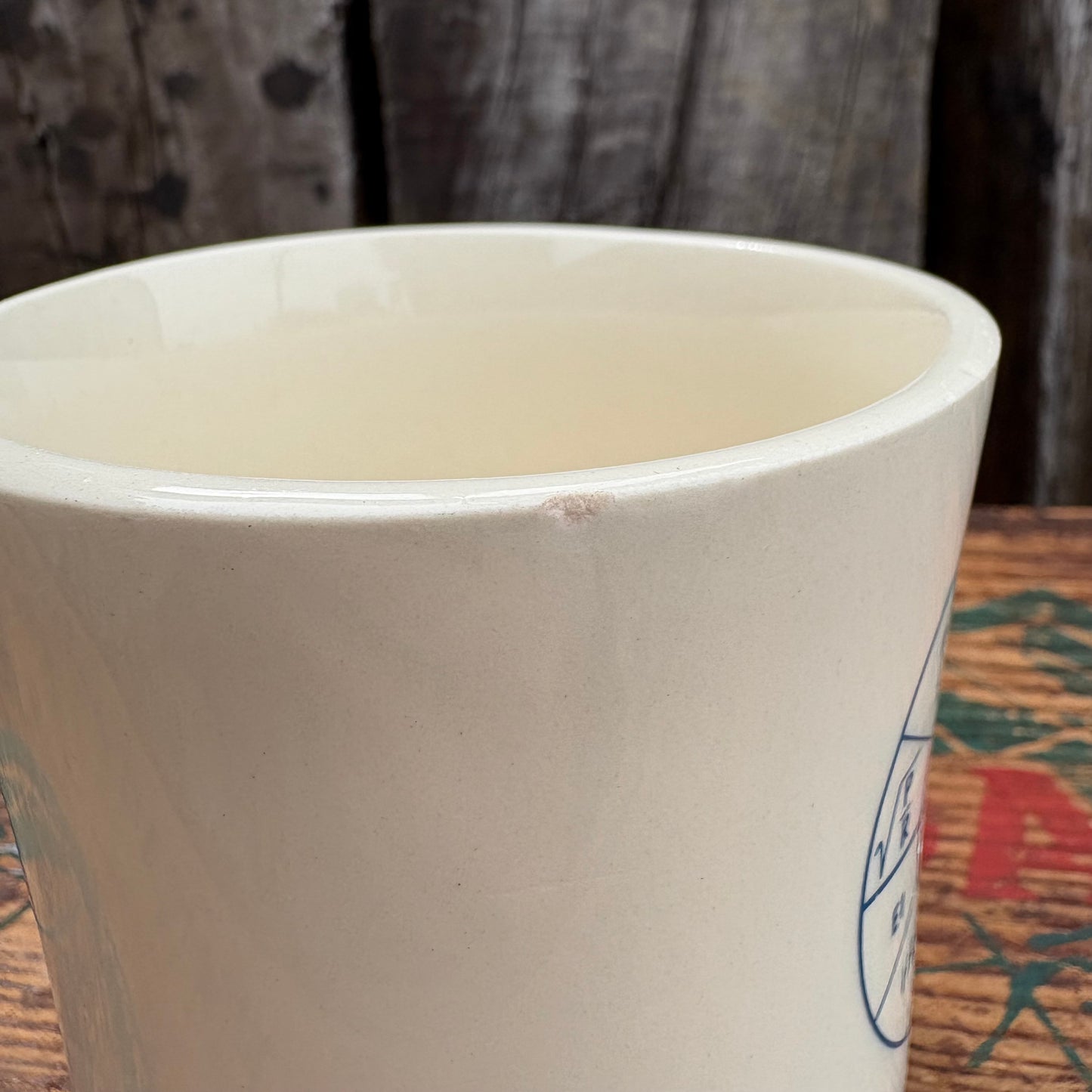 【USA vintage】 advertising mug cup
