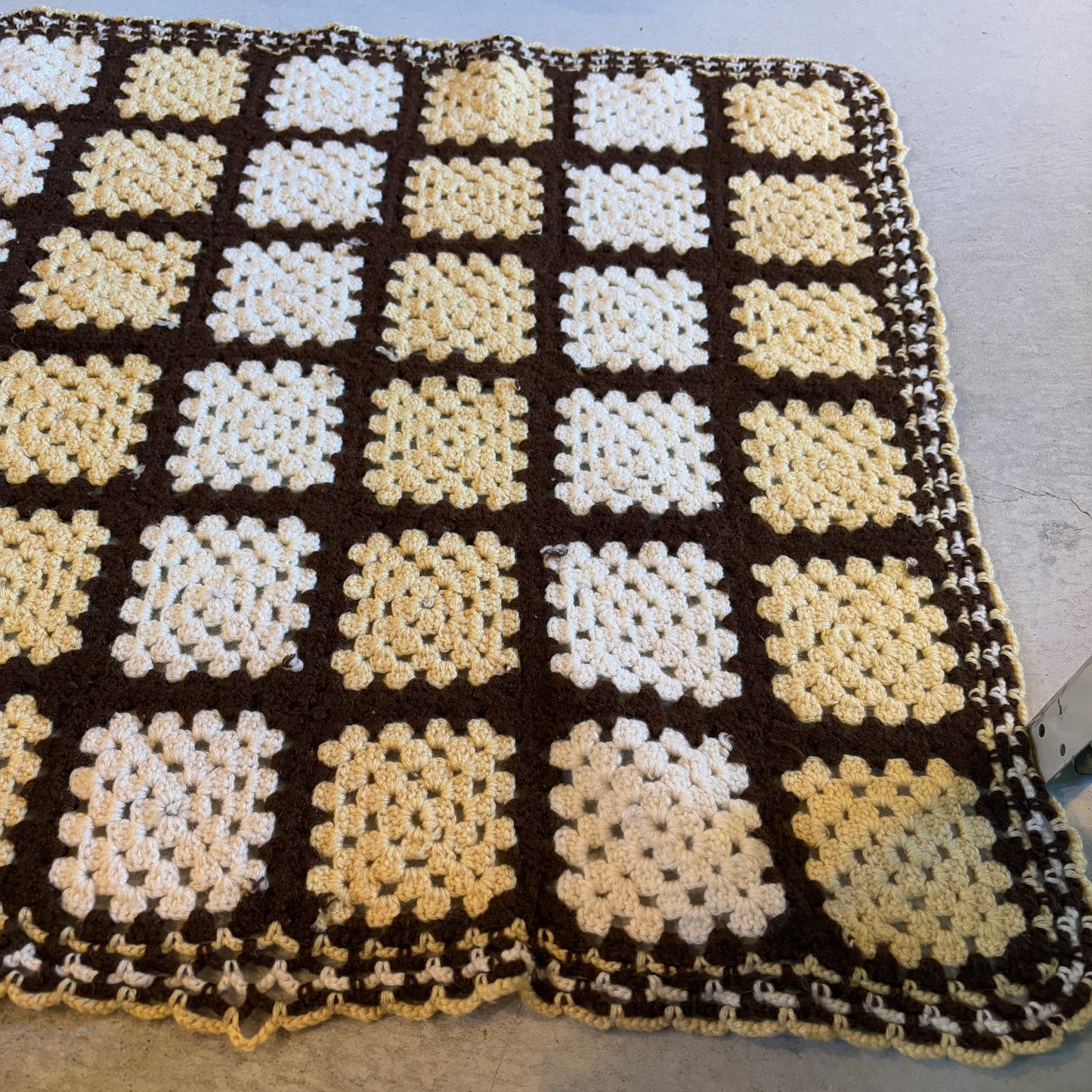 【USA vintage】granny blanket square