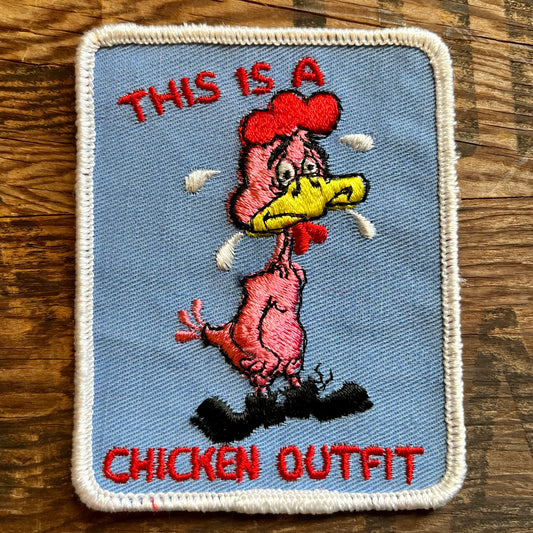 【USA vintage】ワッペン This is a chicken outfit