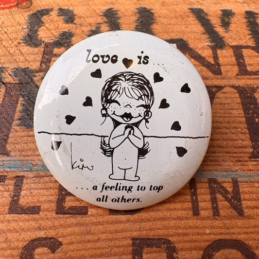 【1970s USA vintage】Love is… Pinback Button