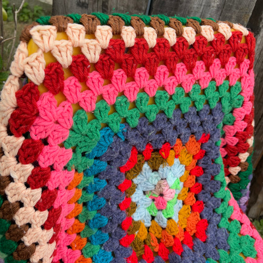 【USA vintage】granny blanket square