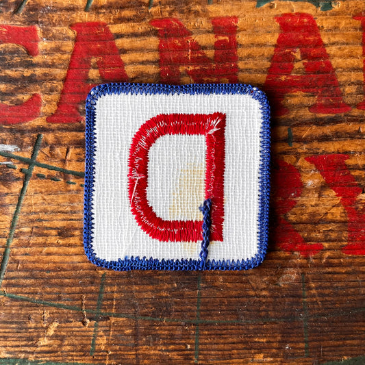 【USA vintage】アルファベットワッペン D