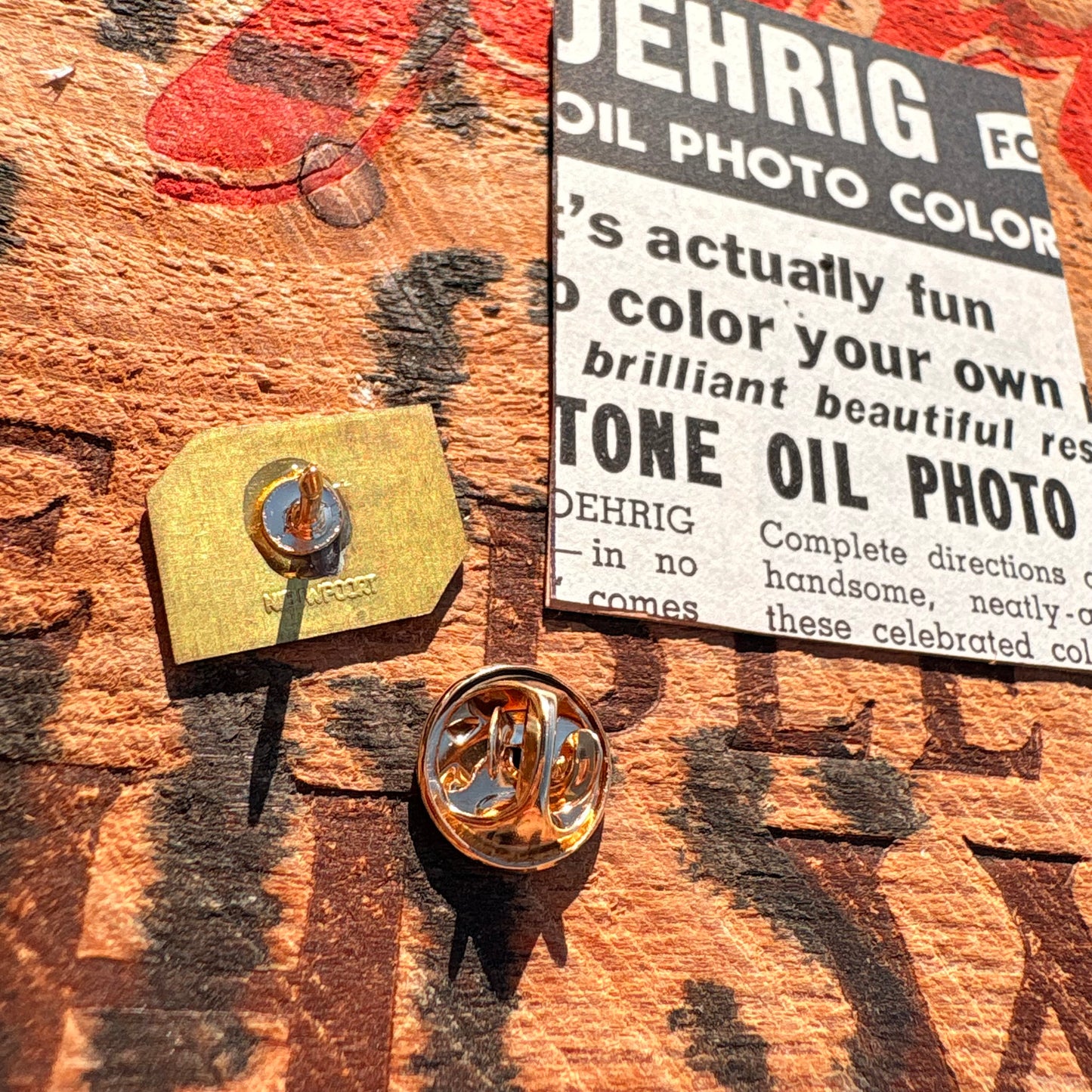 【-1950s Euro vintage】Advertising Hat Pin Pins 6