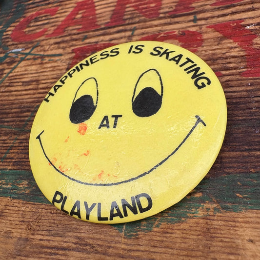【USA vintage】PINBACK BUTTON smiley 缶バッジ