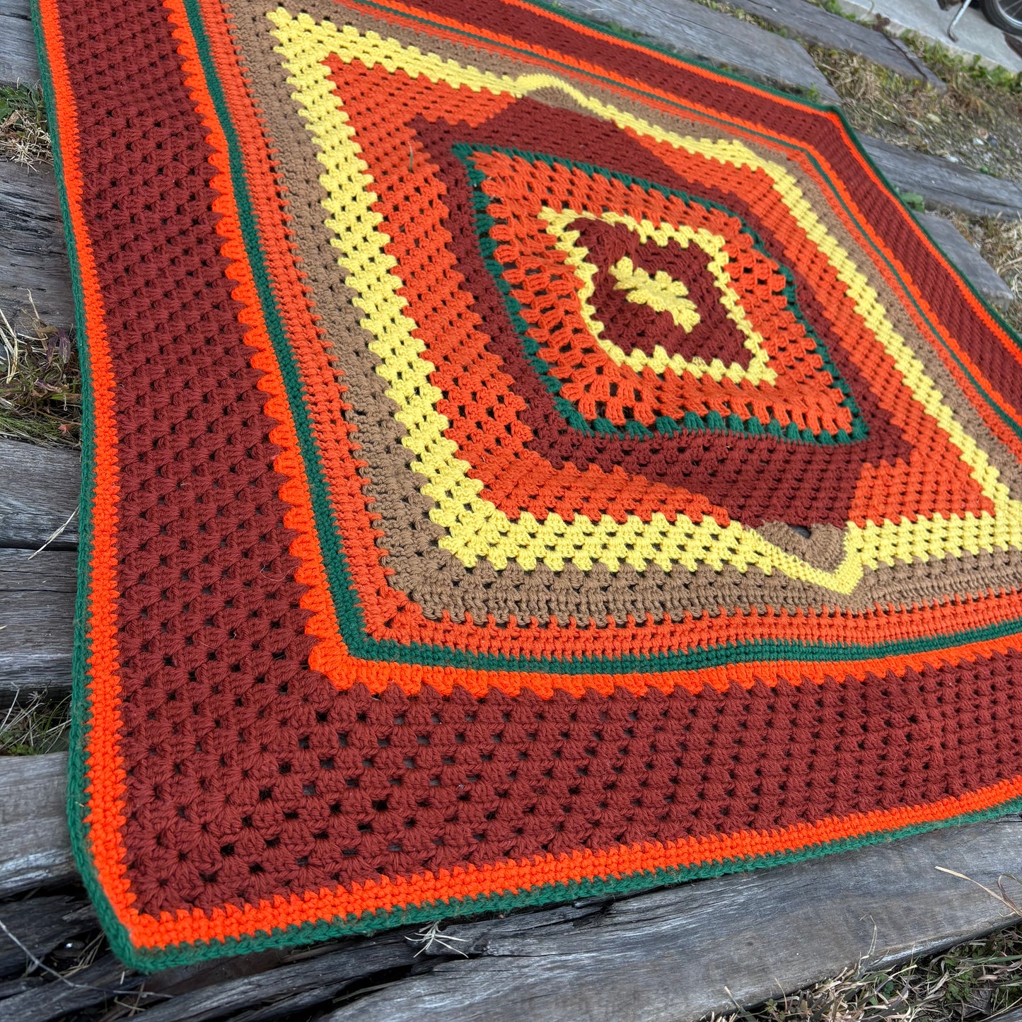 【 USA vintage】granny blanket