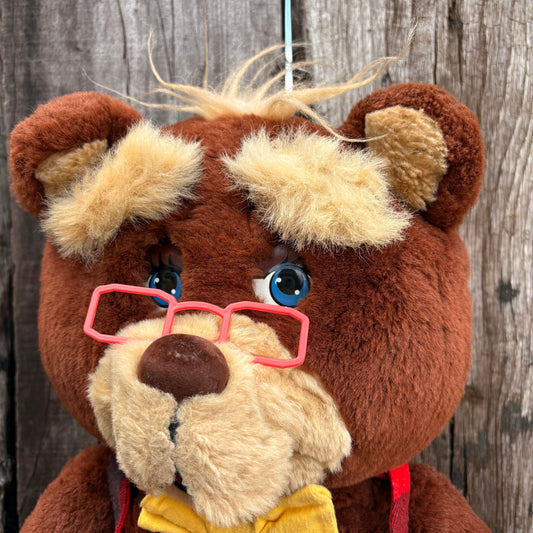 【1985 USA vintage】Lewis Galoob Toys Mr. Smarty Talking Bear