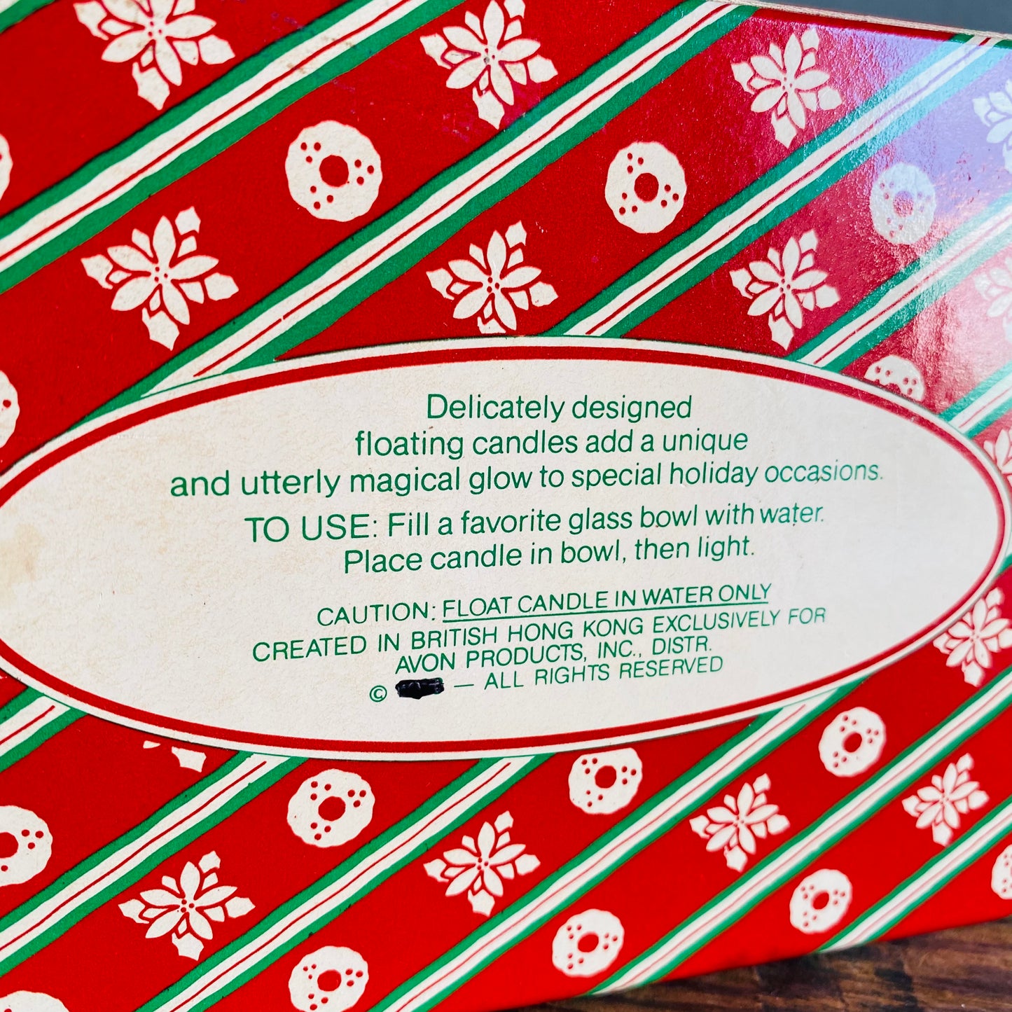 【1983 vintage】AVON クリスマスキャンドル