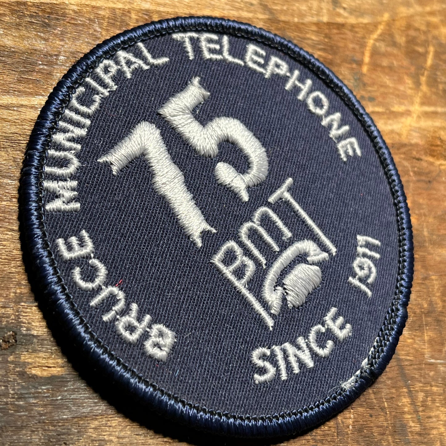 【USA vintage】ワッペン BRUCE MUNICIPAL TELEPHONE