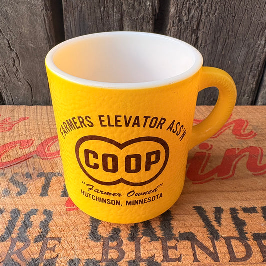 【USA vintage】 COOP Hazel Atlas mug yellow