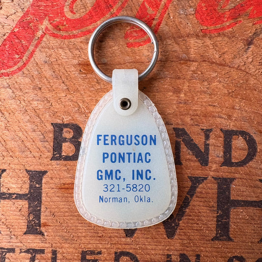 【1970s USA vintage】Advertising Key Ring FERGUSON PONTIAC GMC, INC.
