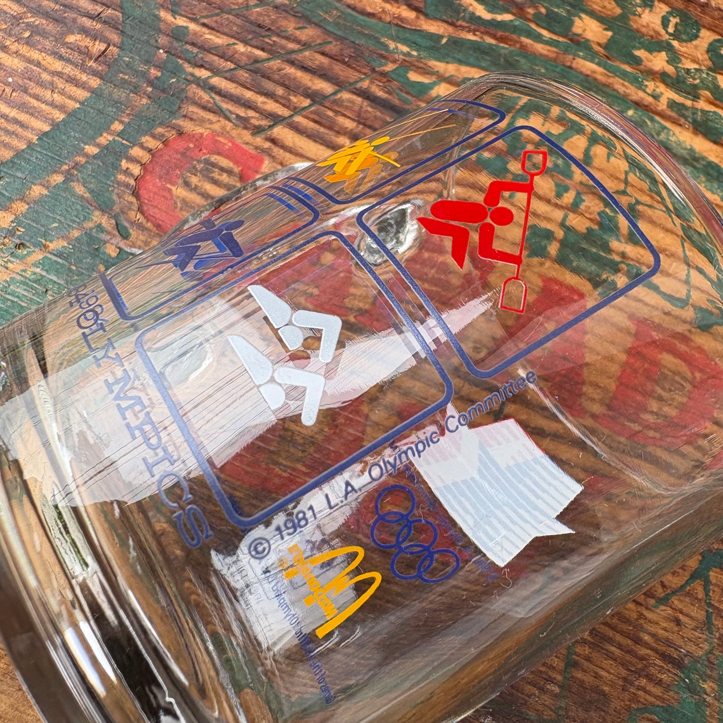 【1984 USA vintage】Olympic × McDonald glass