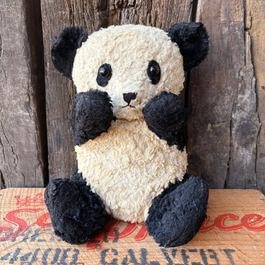 【1950s USA vintage】Knickerbocker Panda Plush
