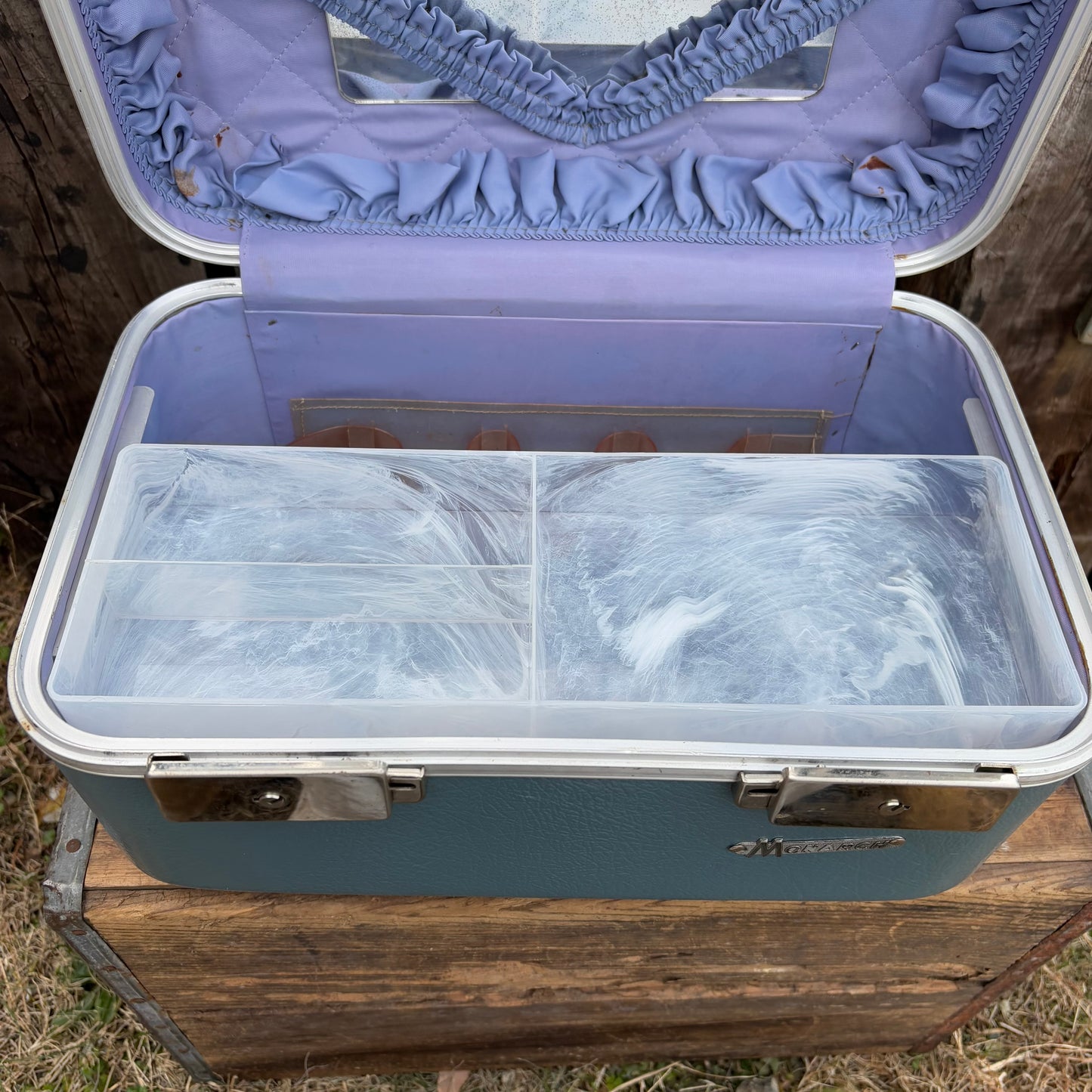 【1950s USA vintage】MONARCH train case