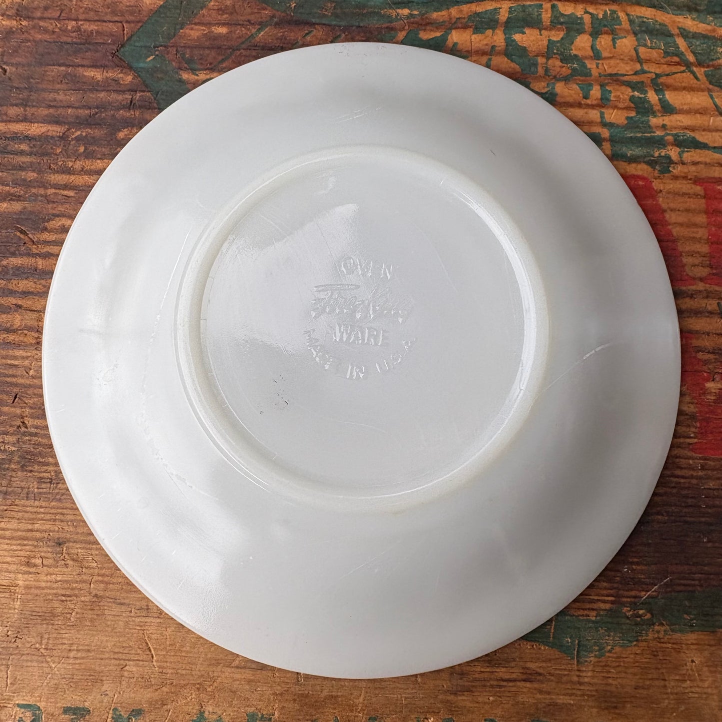 【USA vintage】Fire-King Grey Laurel Cup & Saucer