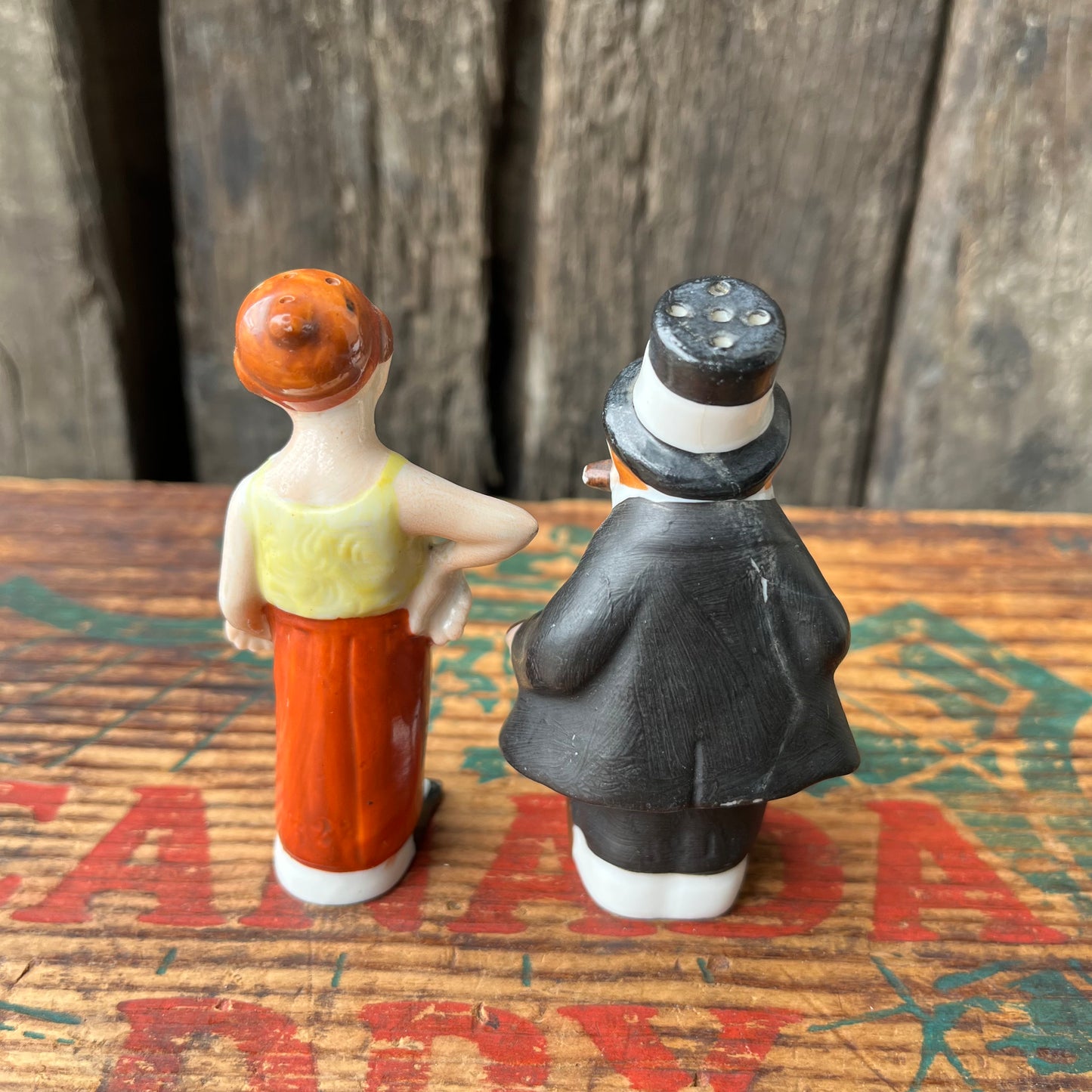 【50s USA vintage】Maggie & Jiggs Salt and Pepper