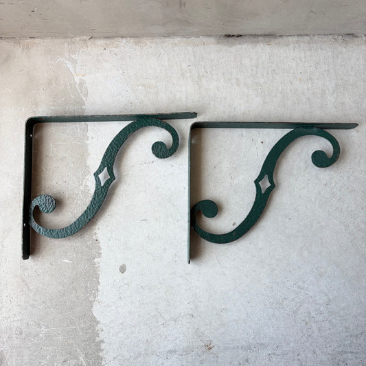 【USA vintage】Iron Bracket Green Diamond