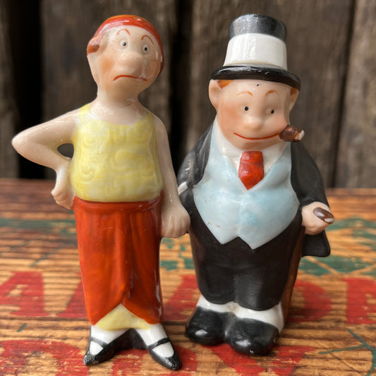 【50s USA vintage】Maggie & Jiggs Salt and Pepper
