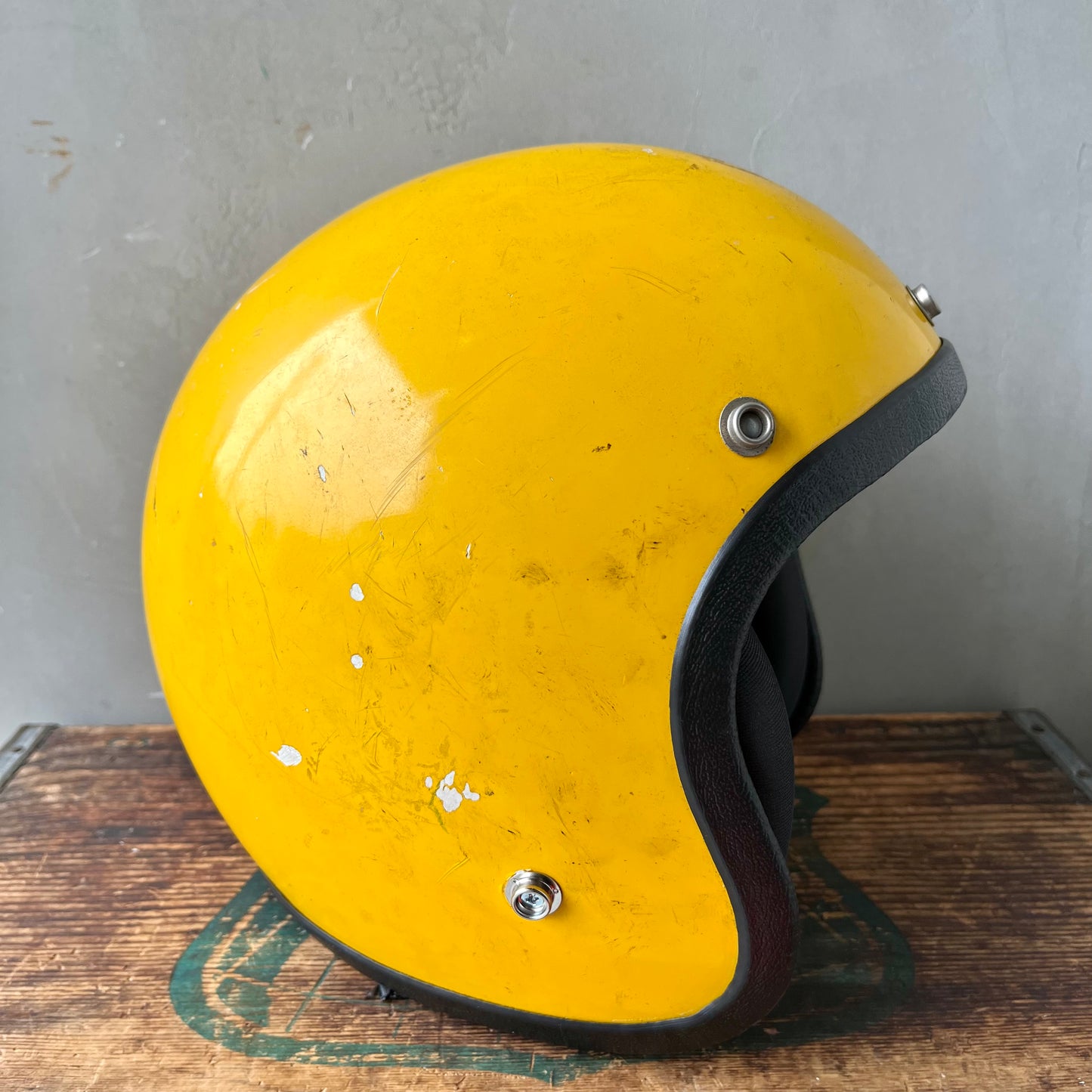 【USA vintage】Jet Helmet Yellow