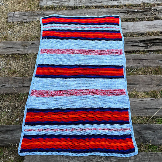 【USA vintage】granny blanket winter color