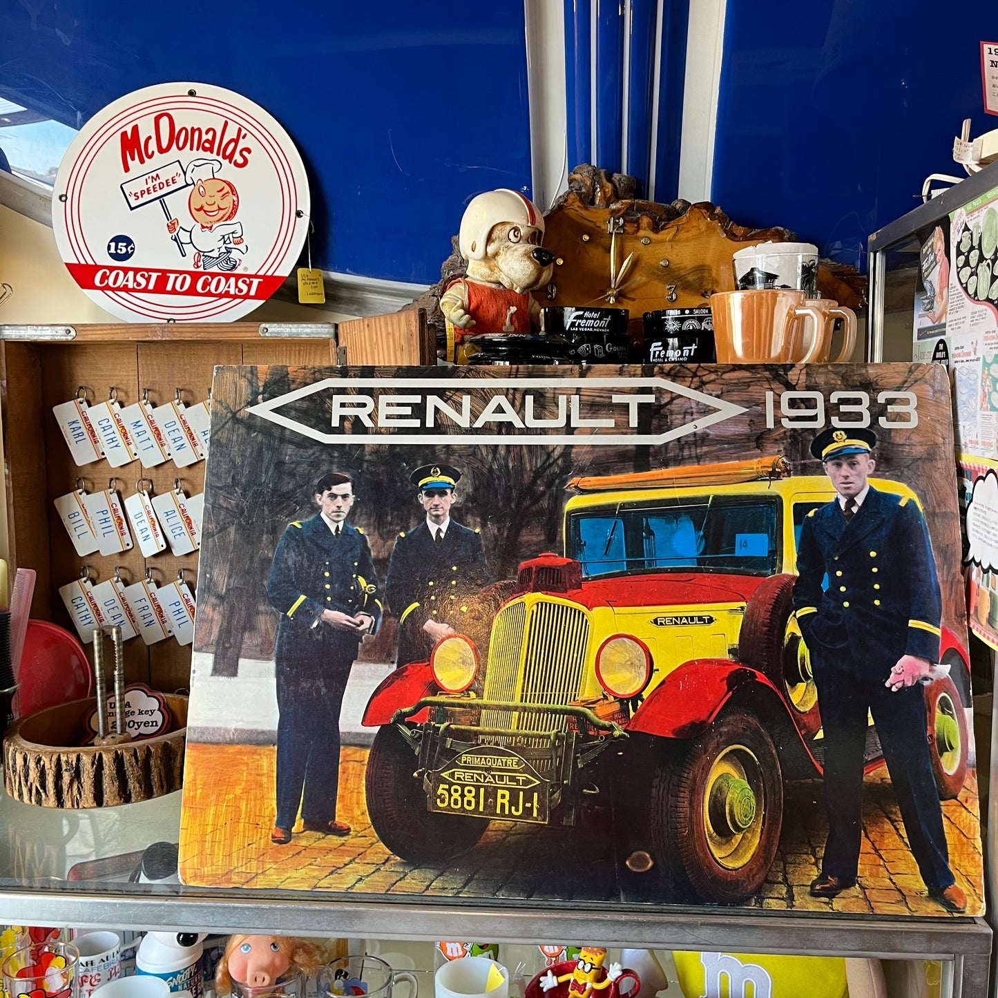 【vintage】Renault 1933 アートスチレンボード