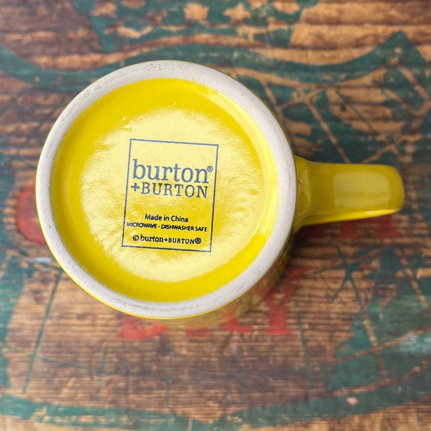 【USA vintage】burton smiley mug cup
