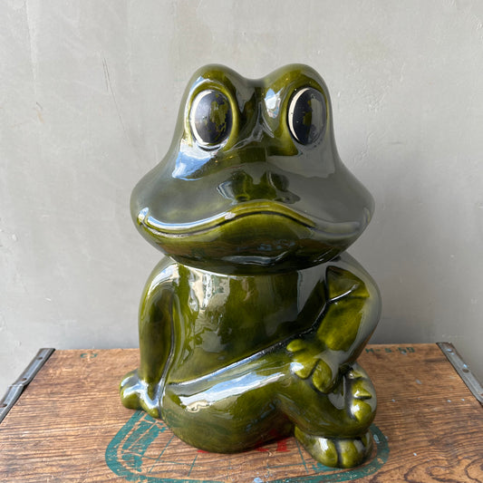 【USA vintage】Frog Cookie Jar
