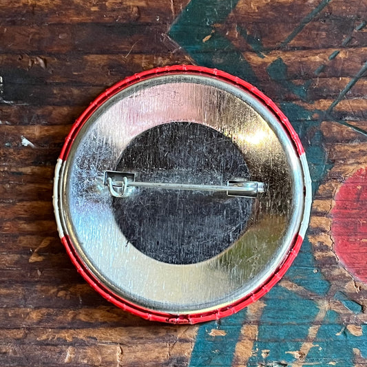 【USA vintage】缶バッジ This is CORBET Country