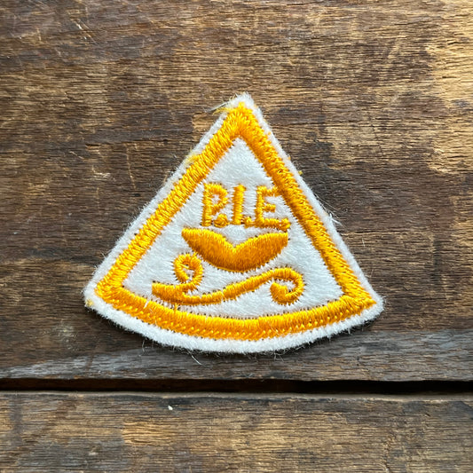 【USA vintage】ワッペン P.I.E.