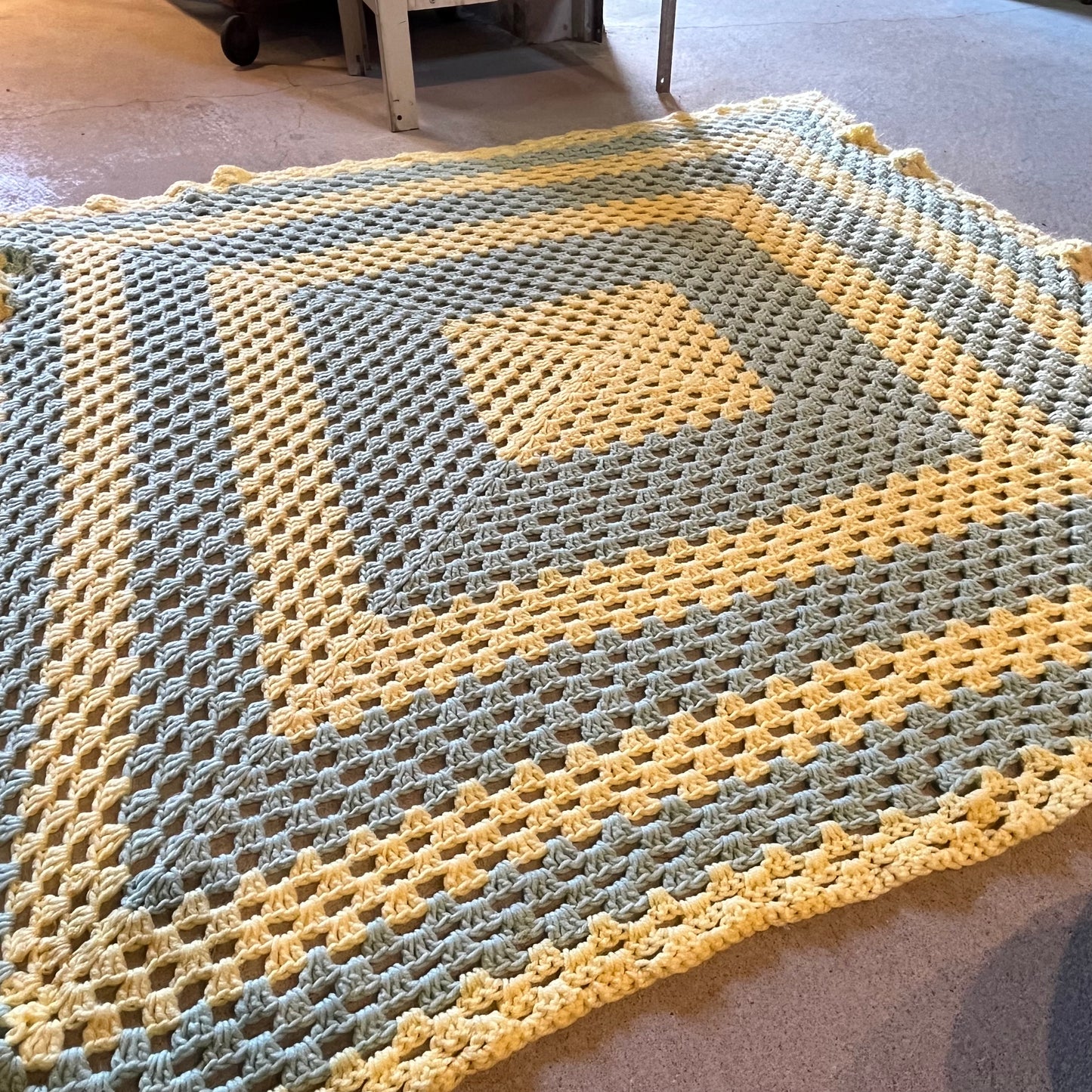 【USA vintage】Granny Blanket Pastel color
