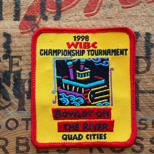 【USA vintage】BOWLIN' ON THE RIVER Patch