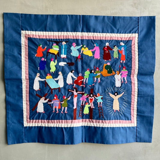 【USA vintage】Hmong Story Cloth