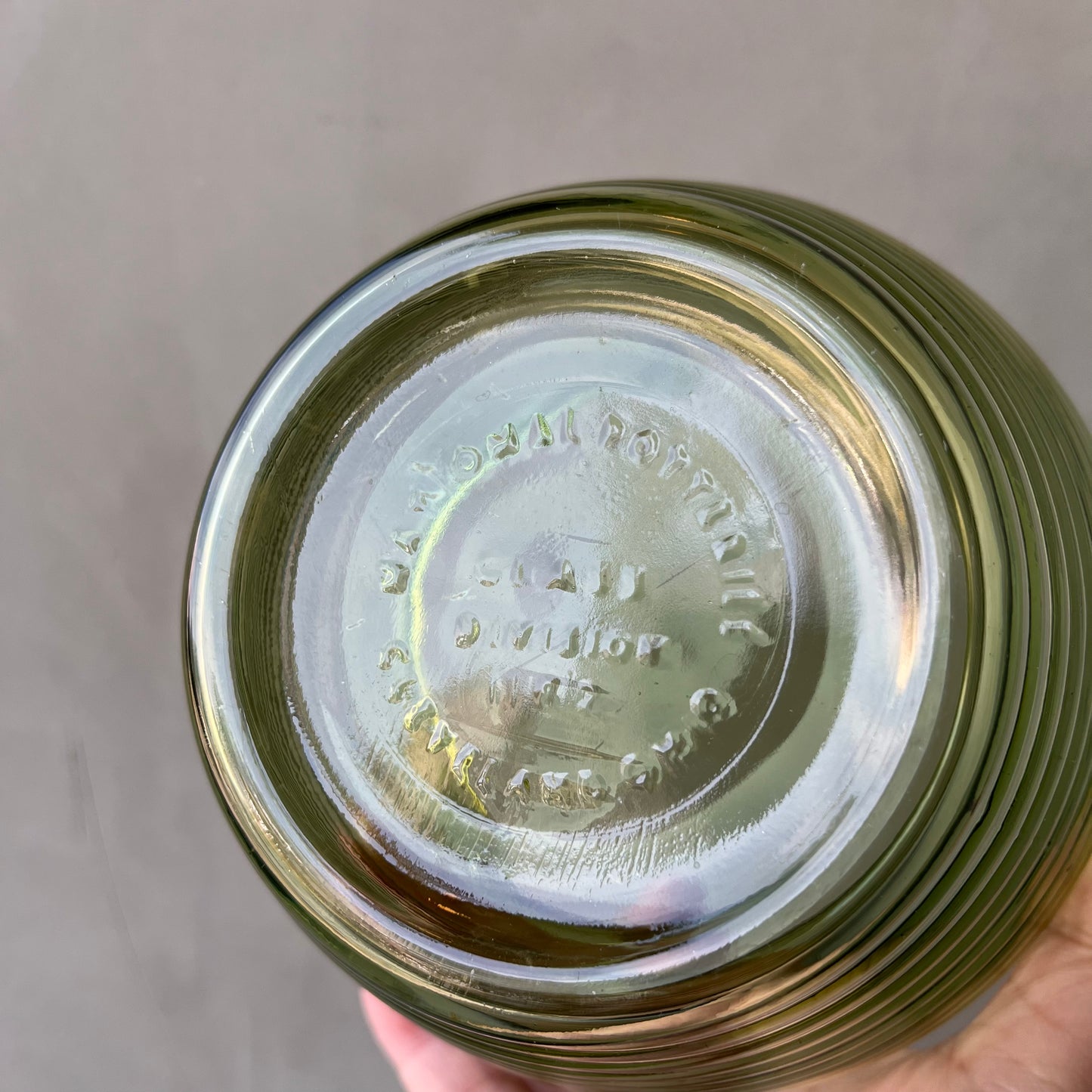 【USA vintage】GLASS DIVISION VASE