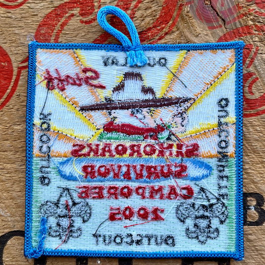 【USA vintage】Boy Scout Patch SIMOROAKS SURVIVOR CAMPOREE