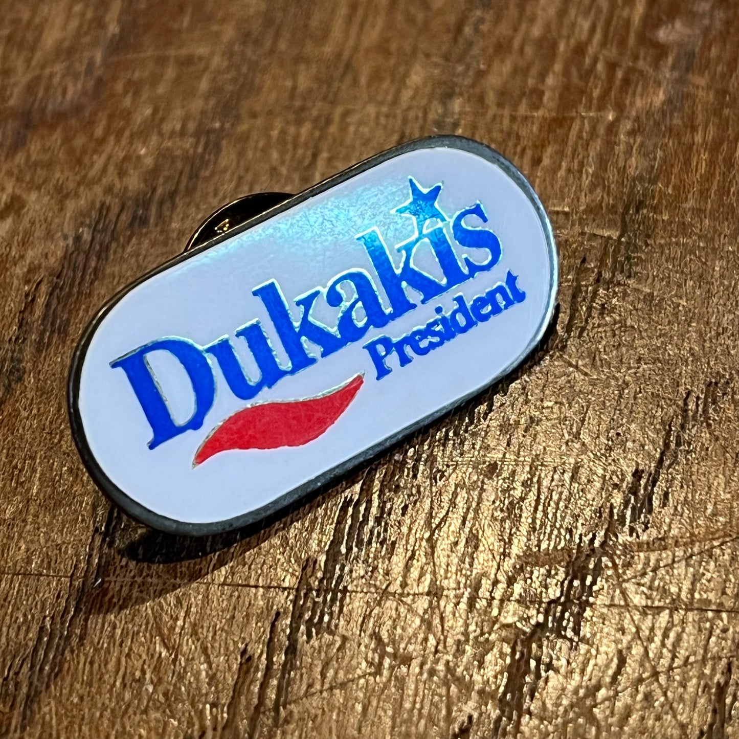 【USA vintage】ピンバッジ Dukakis デュカキス