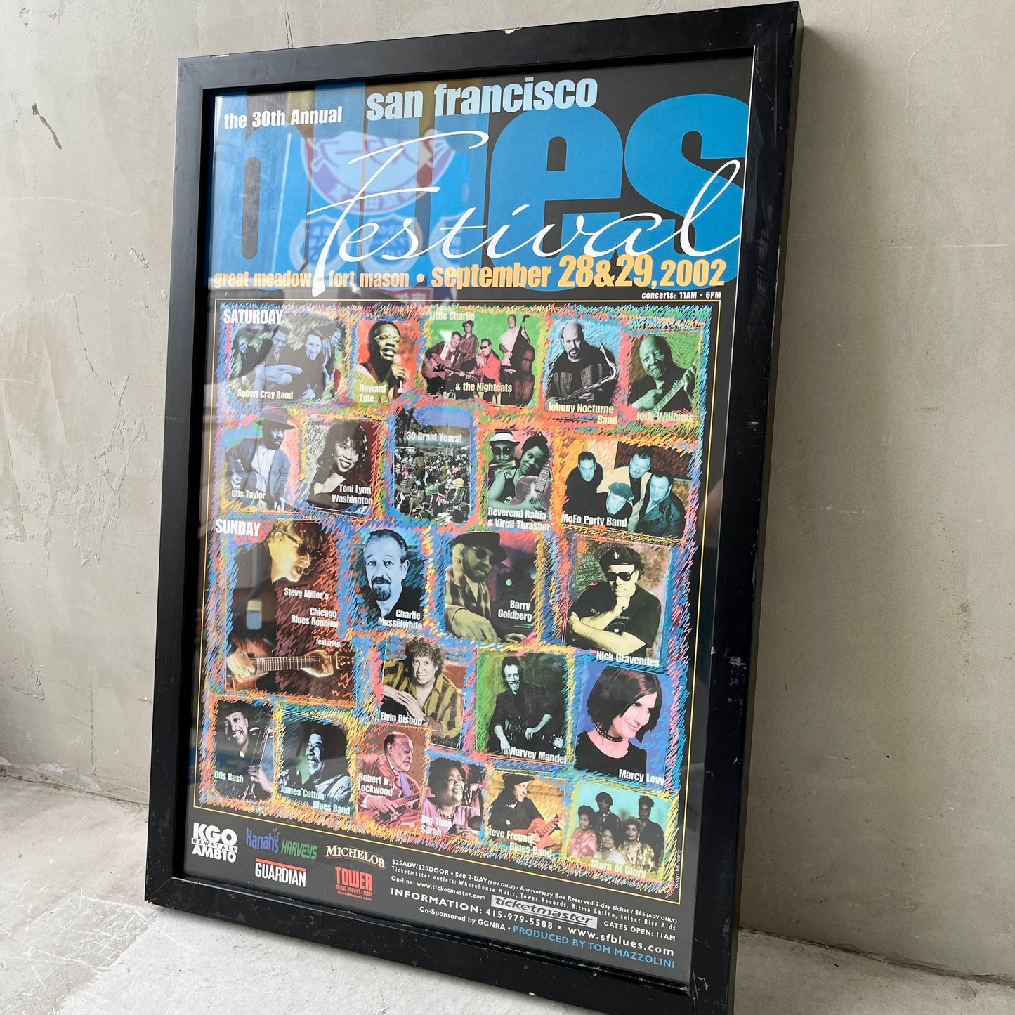 【USA vintage】San Francisco Blues Festival Art Work