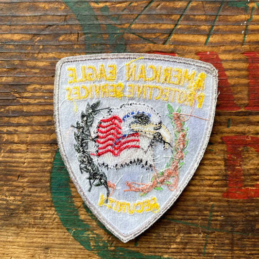 【USA vintage】ワッペン AMERICAN EAGLE PROTECTIVE SERCVICE