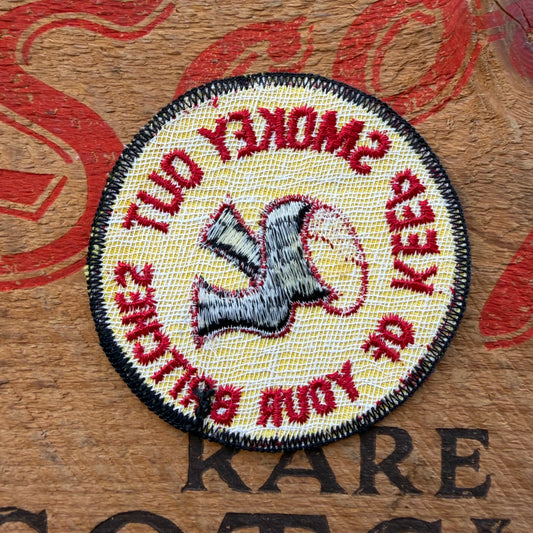 【USA vintage】KEEP SMOKEY OUT OF YOUR BRITCHES Patch