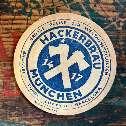 【USA vintage】Paper Coaster Hackerbrau Munchen