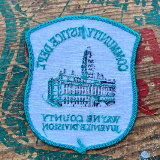 【USA vintage】ワッペン COMMUNITY JUSTICE DEPT.