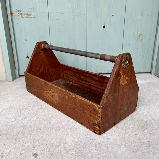 【USA vintage】Wooden Toolbox