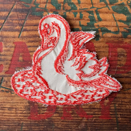 【1970s USA vintage】Wappen swan