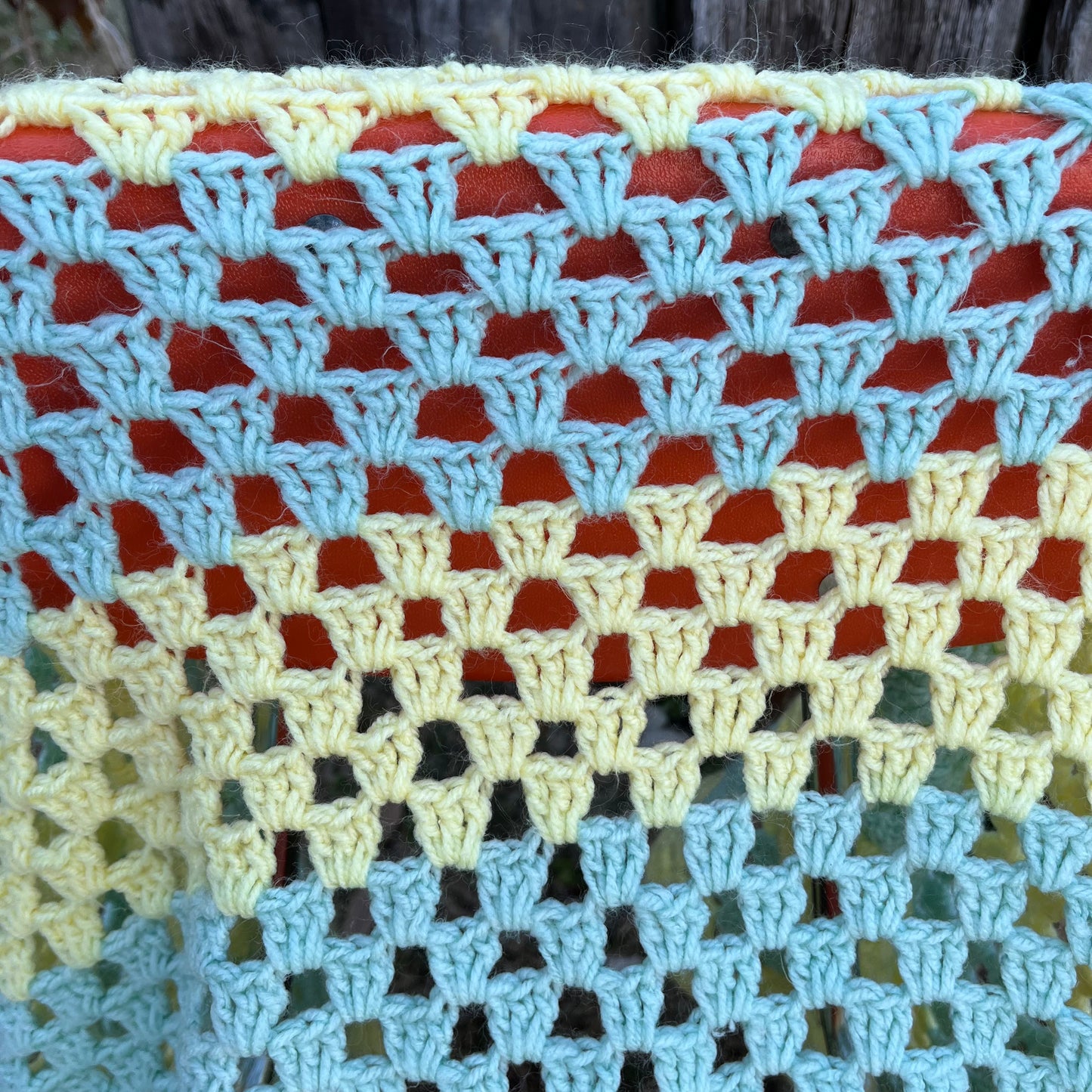 【USA vintage】Granny Blanket Pastel color