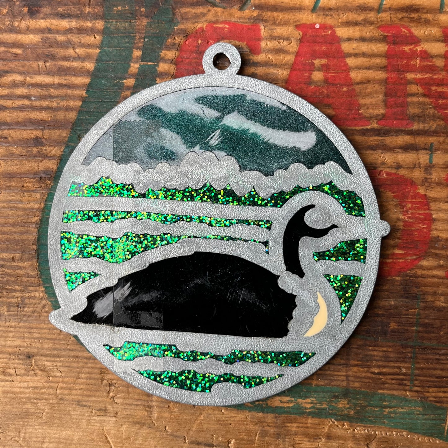 【USA vintage】stained glass Duck