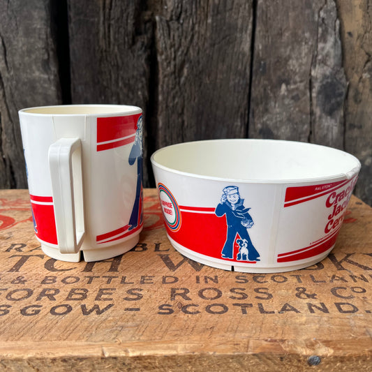 【USA vintage】Cracker Jack Cereal Bowl & Cup