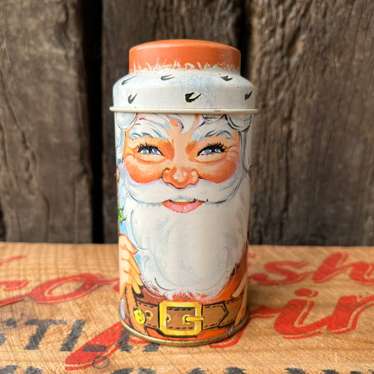 【England vintage】Cap-Tins Christmas SANTA Tin Can